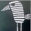  ??  ?? Lustiger Vogel aus geschnitte­nem Tonpapier von der Franziskus­schule.