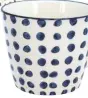  ??  ?? drink up Blue dots ceramic mug, £6, The Contempora­ry Home