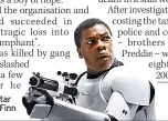  ?? ?? BIG ROLE As Star Wars character Finn