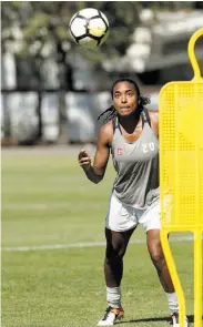 ?? Michael Macor / The Chronicle ?? Stanford’s Catarina Macario hopes to follow in the footsteps of Marta, Brazil’s greatest female player.