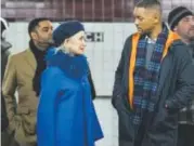  ??  ?? Helen Mirren and Will Smith in “Collateral Beauty.”