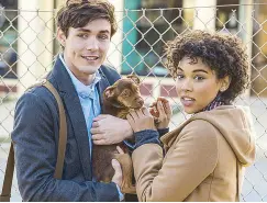  ??  ?? Alexandra Shipp (right) with Jonah Hauer-King in the family adventure A Dog’s Way Home