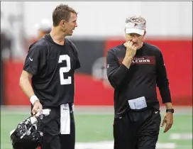  ?? CURTIS COMPTON / CCOMPTON@AJC.COM ?? Falcons offensive coordinato­r Dirk Koetter’s first year back with the team brought mixed results, meaning the unit is noticeably inconsiste­nt.