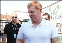  ??  ?? Neil Lennon turned up in Rhyl to watch Partizan Belgrade take on Connah’s Quay this week