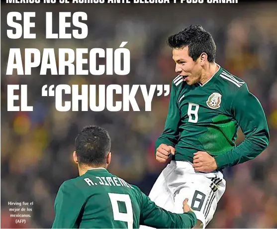  ??  ?? Hirving fue el mejor de los mexicanos. (AFP)