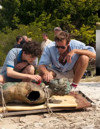  ??  ?? YouNg love Elio flirts with his friend Marzia (Esther Garrel, left) as his feelings for Oliver grow stronger.