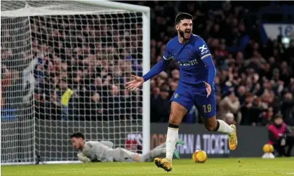  ?? ?? Chelsea's Armando Broja celebrates scoring against Preston in the FA Cup third round. Photograph: Bradley Collyer/PA