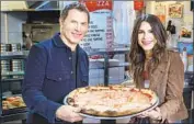  ?? Anders Krusberg Food Network ?? NEW YORK PIZZA is on the menu in the premiere of “The Flay List,” with Bobby Flay and Sophie Flay.