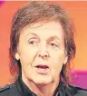  ??  ?? ■
Sir Paul McCartney.