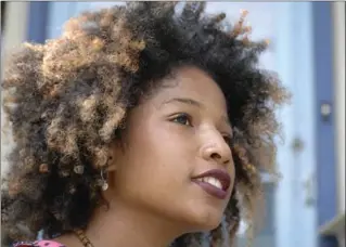  ?? SHERYL NADLER PHOTOS, SPECIAL TO THE HAMILTON SPECTATOR ?? “I find that I’m embracing more and more this kind of Afro, she says of her current hairstyle. “I’ve always had natural hair; I’ve never permed it or anything. But I did notice that I would always have it up.”