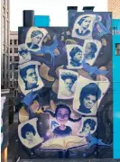 ?? SANDY STEINBRECH­ER ?? Jasmina Amalya Cazacu’s mural in the Loop in honor of the women’s suffrage movement.