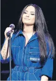  ?? CHRISTOPHE­R POLK / GETTY IMAGES ?? Demi Lovato has been open about her struggles with substance abuse.