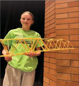  ?? Contribute­d ?? “Surprised, proud, excited,” were the words 7th grader Sophia Widmer used to describe her feelings after the competitio­n wrapped up.