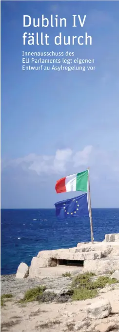  ?? Foto: AFP/Filippo Monteforte ?? Das »Tor zu Europa«, die italienisc­he Insel Lampedusa