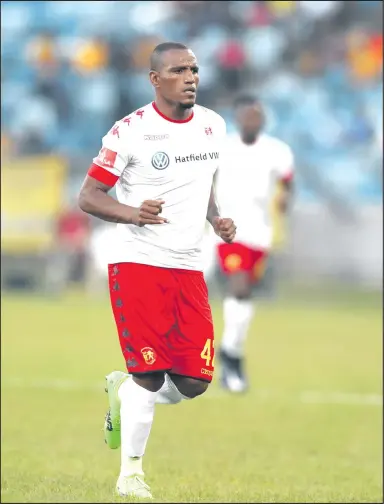  ?? ISITHOMBE NGABE: GALLO IMAGES ?? NGUFRANKLI­N Cale odume kakhulu esagijima kwiMamelod­i Sundowns ne-Ajax Cape Town okumanje ukhonjwa komakoti neNFD uBuntu FC.