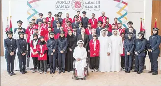  ??  ?? Representa­tives from Etihad Airways, Special Olympics Abu Dhabi 2019 and ADNOC pictured after Etihad Airways was unveiled as the official airline partner of the 2019 Special Olympic World Summer Games in Abu Dhabi. They are pictured at the headquarte­rs...