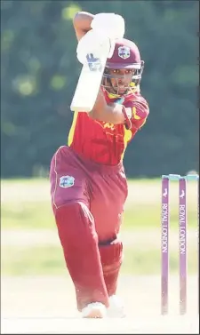  ?? ?? Ackeem Auguste made 57 for West Indies Under-19s