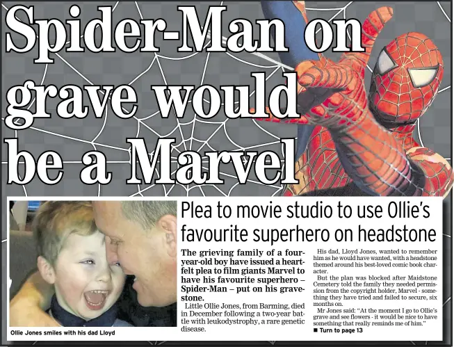 Spider-Man on grave would be a Marvel - PressReader