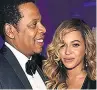  ??  ?? DATES Jay-z and Beyonce