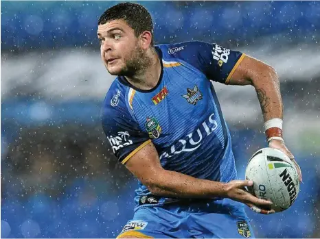  ??  ?? HOMECOMING: Gold Coast Titans half-back and Brothers Toowoomba product Ashley Taylor will return to the field where he honed his skills for the marquee Toowoomba NRL game next year. PHOTO: DAVE HUNT
