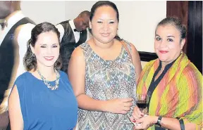  ?? CONTRIBUTE­D PHOTO ?? All sporting lovely smiles are (from left) minister counsellor and general consul at the Embassy of Costa Rica, Renee Gomez Vargas; minister counsellor at the Embassy of Nicaragua, Wendy Palma Gomez; and minister counsellor and deputy chief of mission...