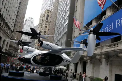  ?? Photograph: Andrew Kelly/Reuters ?? Joby hopes to launch commercial flights in New York City and Los Angeles in 2025.