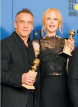  ?? PHOTO AFP ?? Jean-marc Vallée et Nicole Kidman ont vu la série Big Little Lies remporter quatre Golden Globes dimanche.