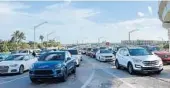  ?? MICHAEL LAUGHLIN/SOUTH FLORIDA SUN SENTINEL ?? Traffic in Broward County sometimes barely moves, as this photo of the Interstate 95 interchang­e at Broward Boulevard shows.