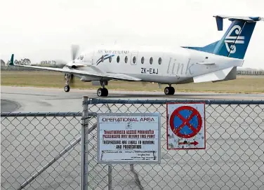  ?? PHOTO: MYTCHALL BRANSGROVE/STUFF ?? Timaru’s Richard Pearse Airport is one of 12 regional airports identified as needing help for essential upkeep.