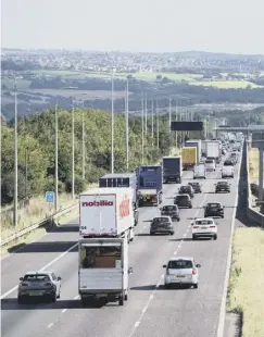  ??  ?? HOTSPOTS: The M62 was high on the list of accident hotspots.