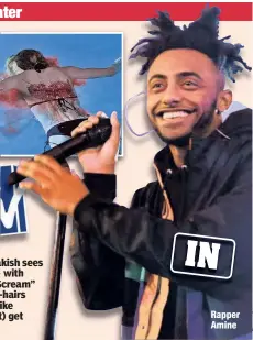  ??  ?? Viacom boss Bob Bakish sees a brand-new MTV — with scripted stuff like “Scream” (above) in the cross-hairs while music shows like “Wonderland” (right) get a green light. Rapper Amine