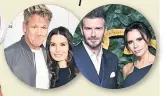  ??  ?? BUMP Abbey, the Ramsays and Beckhams