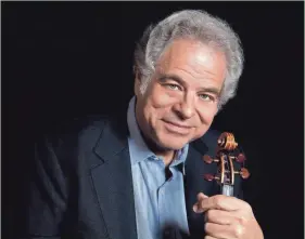 ?? LISA MARIE MAZZUCCO ?? Violinist Itzhak Perlman was charming and conversati­onal during his show at Milwaukee’s Riverside Theater on Thursday.
