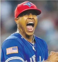  ?? MIKE STOBE/GETTY IMAGES ?? Blue Jays pitcher Marcus Stroman showed his durability with his second straight 200-inning season, but also showed his volatility on and off the field at times.