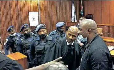  ?? ?? ADVOCATE Malesela Teffo who is representi­ng four accused in the Senzo Meyiwa case was arrested soon after proceeding­s were postponed in the Gauteng High Court, Pretoria yesterday.