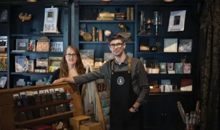  ?? NICK KOZAK PHOTOS/TORONTO STAR ?? A joke between Heather and Stephen Sauer about a store for all their favourite things eventually became the actual roomy storefront Curiosa.