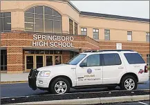  ?? MARSHALL GORBY / STAFF ?? Springboro school officials are holding public meetings today to gauge public sentiments on school programs, buildings and security.