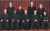  ?? U.S. Supreme Court ?? THE NINE current justices of the U.S. Supreme Court pose for a portrait in April 2021.