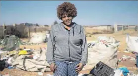  ??  ?? Suzan Kubheka from Intleindal­oyakhe Waste Co-operative in Daveyton