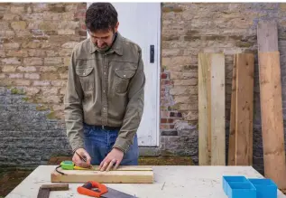  ??  ?? 1 Saw all the timber to the lengths listed (left) – measure and double check carefully before cutting. Doing this at the start gives you the chance to lay all the pieces out and see how they will come together.