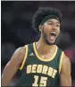  ?? NICK WASS – AP ?? D’Shawn Schwartz scored 24 points to lead George Mason to an upset victory over No. 20 Maryland.