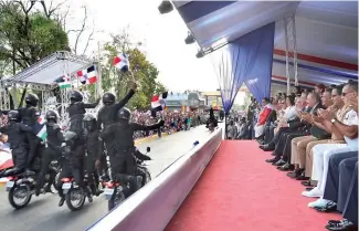  ?? DICOM ?? El presidente Danilo Medina encabezó los actos en Azua.