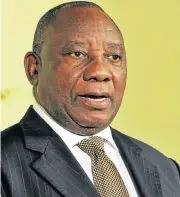  ?? File picture ?? North West Test: The high-stakes game will make President Cyril Ramaphosa’s task of resolving the crisis difficult. /