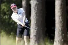  ?? AP photo ?? Annika Sorenstam hits the ball on the 10th hole during the first round of the U.S. Women’s Open at the Pine Needles Lodge & Golf Club in Southern Pines, N.C. on Thursday.