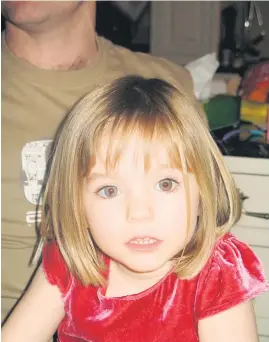  ?? Picture: AFP ?? MISSING. The main suspect in the disappeara­nce of little British girl Madeleine McCann, almost 17 years ago, faces five charges in several separate cases of rape and abuse of minors.