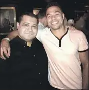  ?? Arash Markazi Instagram ?? ESPN’S Edward Aschoff, right, with Arash Markazi. Aschoff died of pneumonia on his 34th birthday.