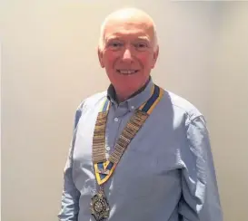  ??  ?? New role Joe Cairns has taken over as president of the Rotary Club of Perth