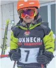  ??  ?? Paulina Fülle bei ihrem ersten Rennen für die Skizunft.