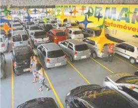  ??  ?? O aumento nas vendas de carros é efeito da alta da média diária