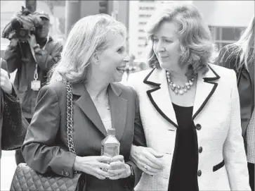  ?? Al Seib Los Angeles Times ?? SHARI REDSTONE, left, was handed a big victory when a judge concluded that Sumner Redstone wanted his daughter to oversee his healthcare. Above, Shari Redstone, left, with her attorney, Elizabeth Burnett.